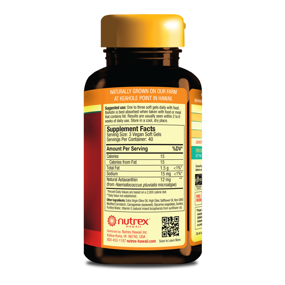BioAstin Hawaiian Astaxanthin VEGAN - 4mg 120ct