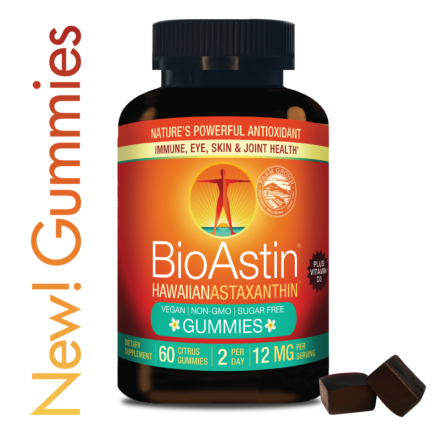 BioAstin Hawaiian Astaxanthin Gummies 12mg - 30 Day Supply