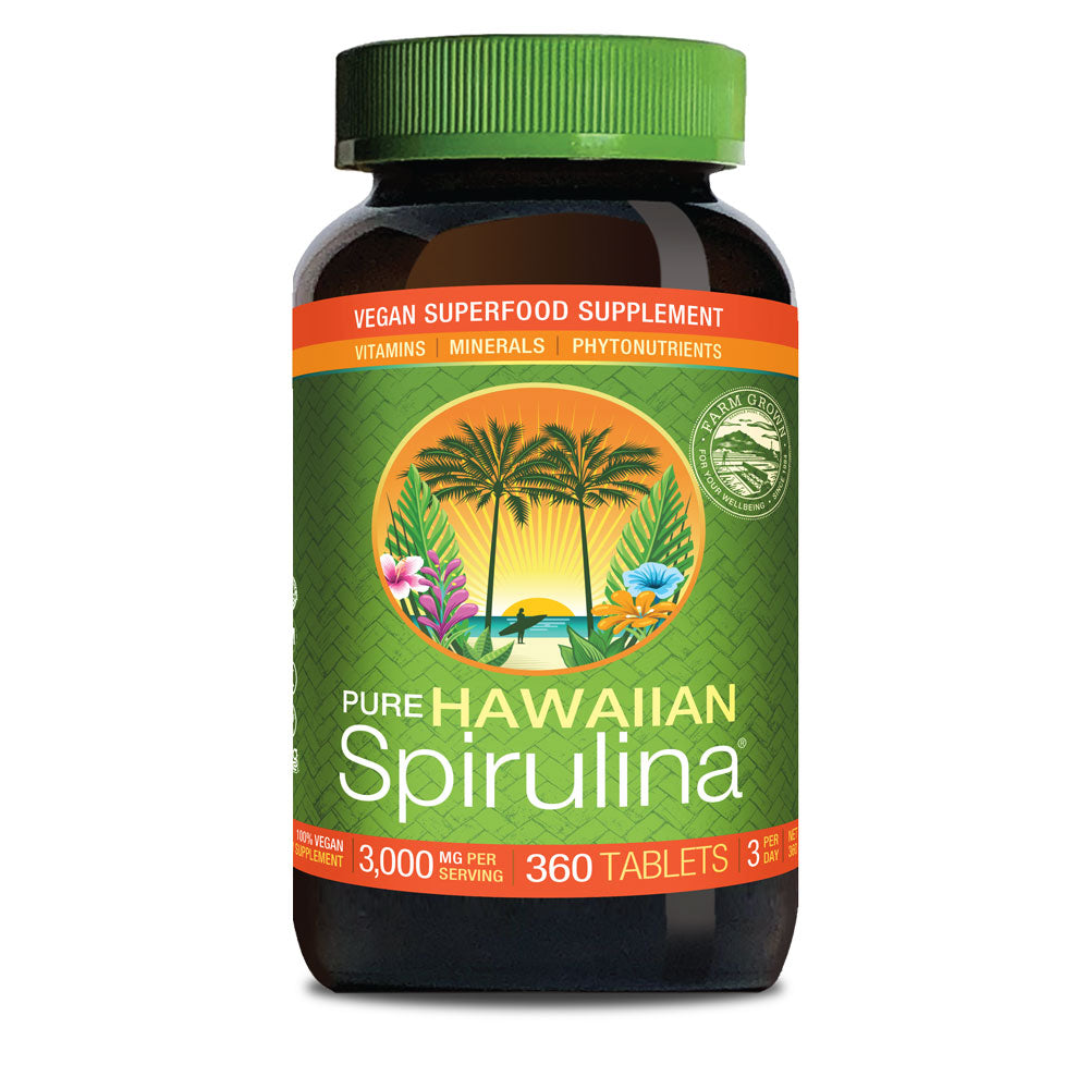 Hawaiian Spirulina 1000mg Tablets 360ct