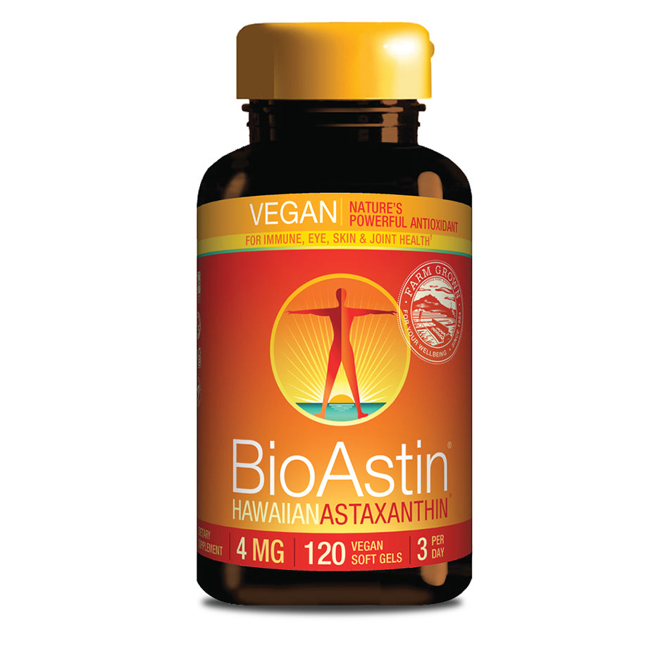 BioAstin Hawaiian Astaxanthin 120ct 4MG Vegan