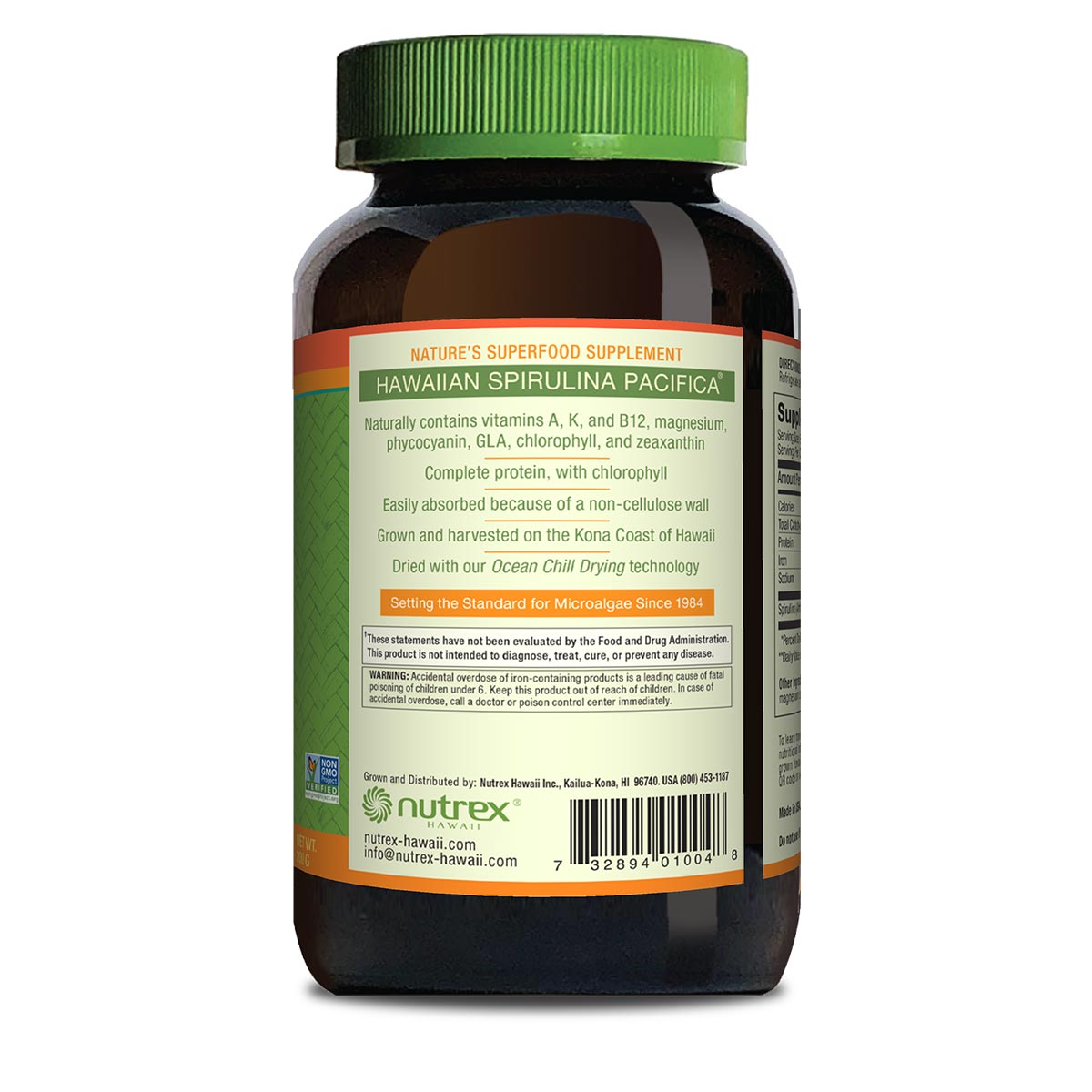 Hawaiian Spirulina 500mg Tablets - 400ct