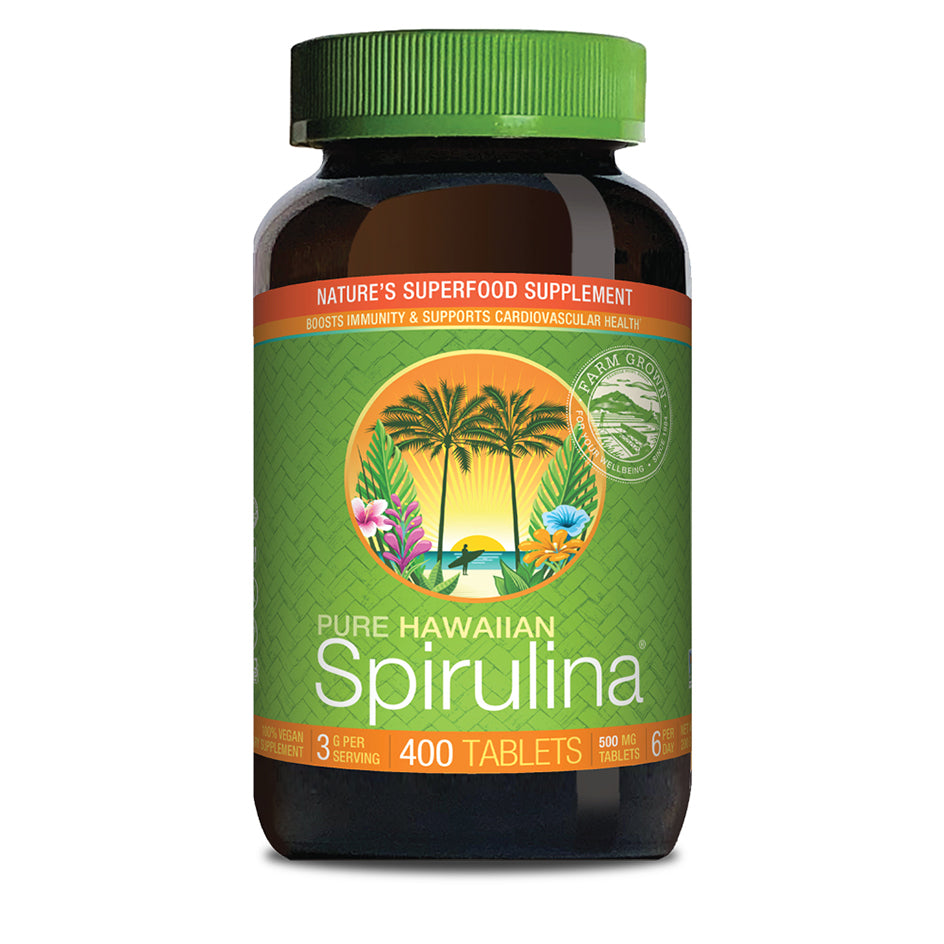 Hawaiian Spirulina 500mg Tablets 400ct