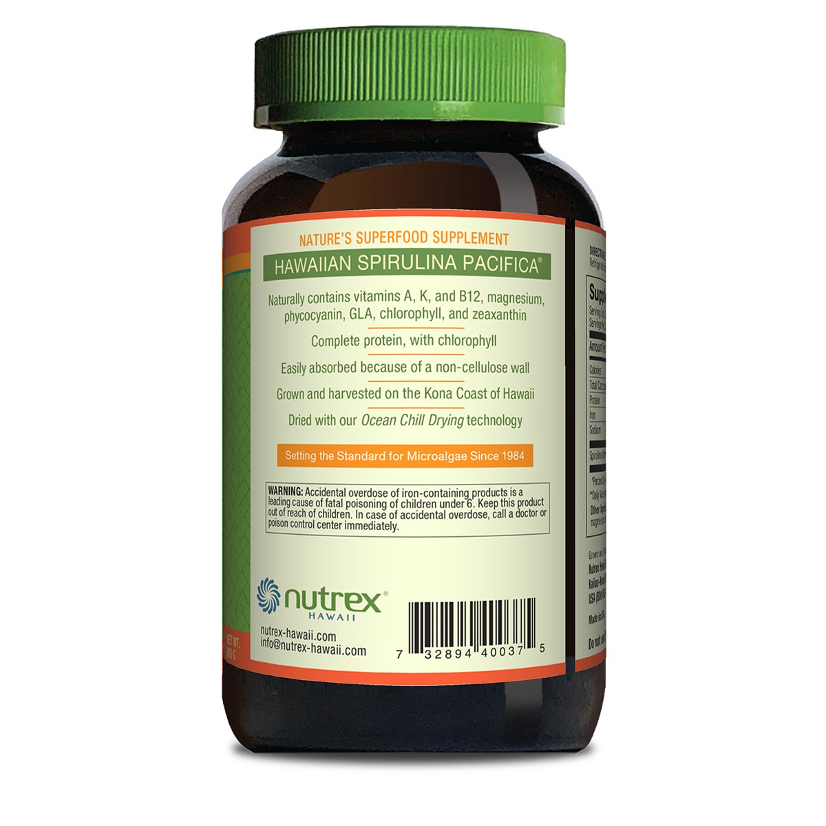 Hawaiian Spirulina 3 A Day 1000mg Tablets - 360ct