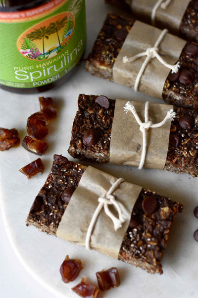 Double Chocolate Baked Oat Energy Bars