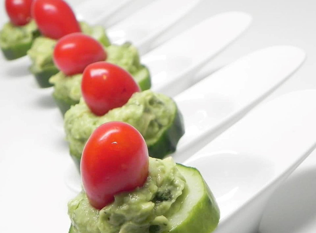 Spirulina Avocado Cucumber Bites