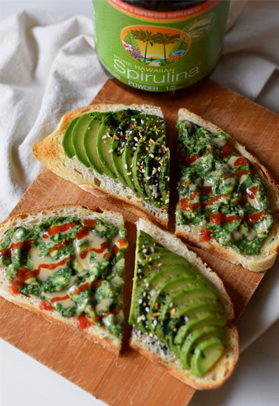 Spicy Spirulina Avocado Toast