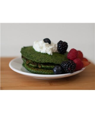 Savory Spirulina Spinach Pancakes