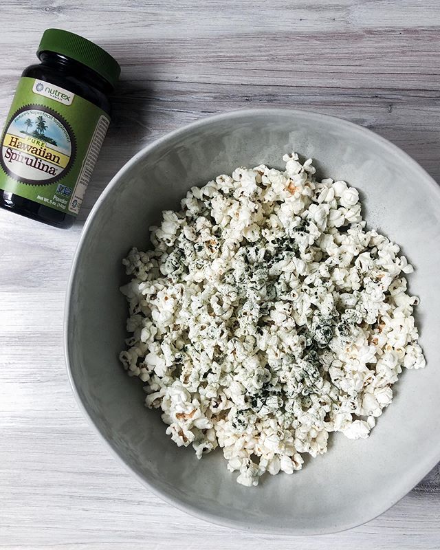 Flavorful Spirulina Popcorn