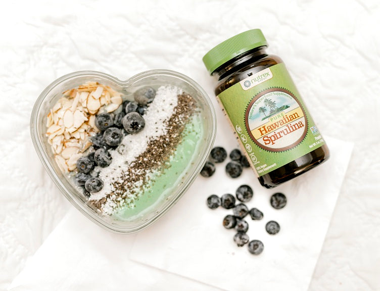 Mermaid spirulina yogurt bowl