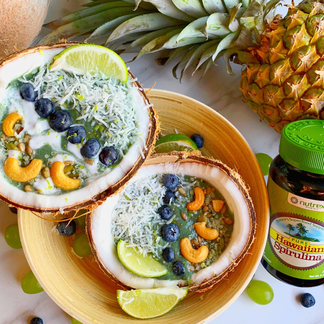 Spirulina Coconut Smoothie Bowl