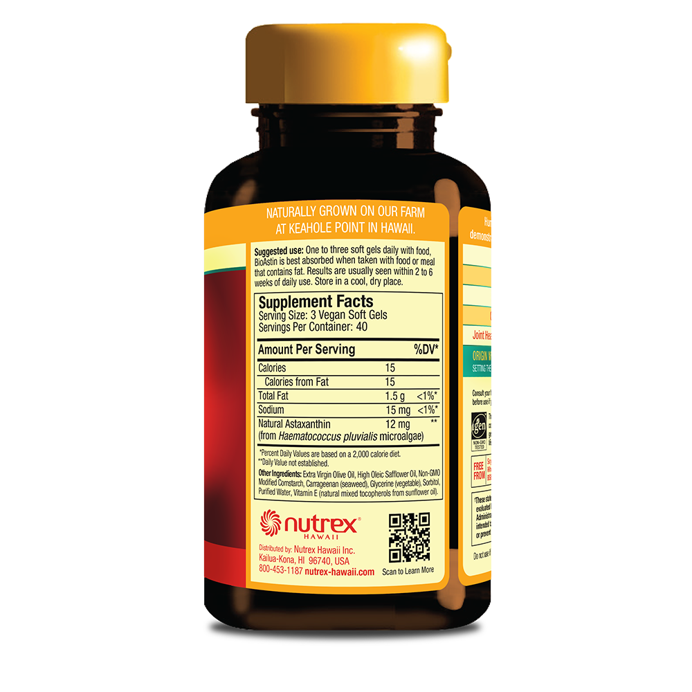 BioAstin Hawaiian Astaxanthin VEGAN - 4mg 120ct