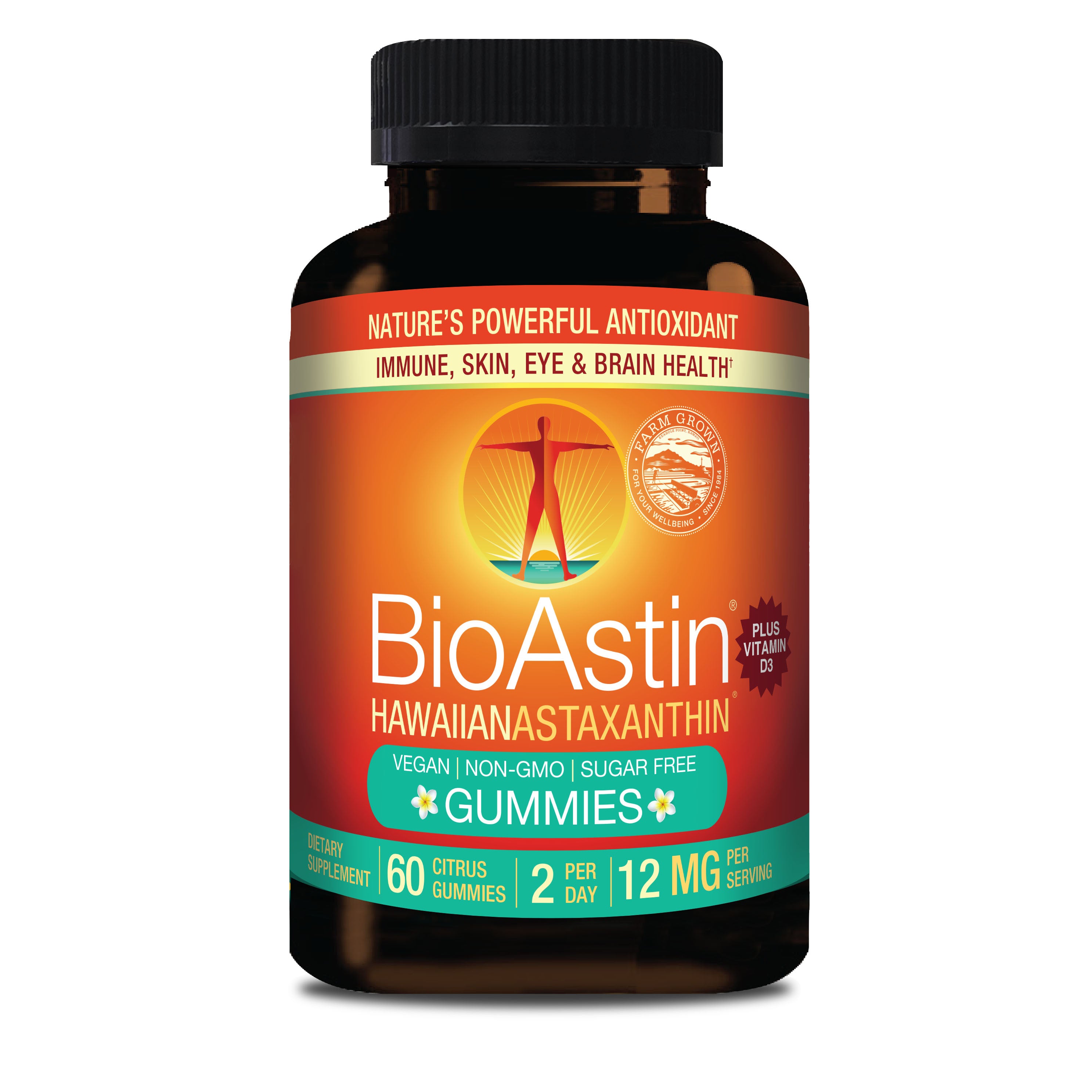 BioAstin Hawaiian Astaxanthin Gummies 12mg - 30 Day Supply