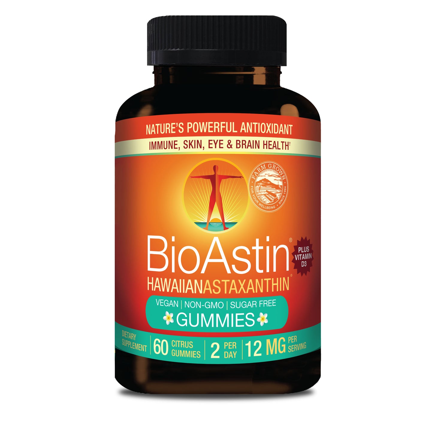 BioAstin Hawaiian Astaxanthin Gummies 12mg - 30 Day Supply