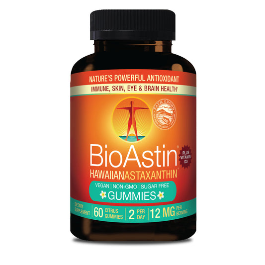 BioAstin Hawaiian Astaxanthin Gummies 12mg - 30 Day Supply