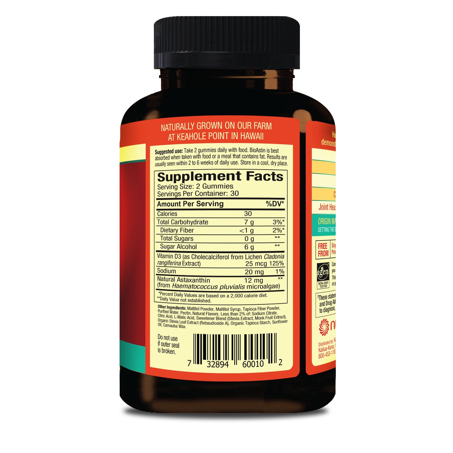 BioAstin Hawaiian Astaxanthin Gummies 12mg - 30 Day Supply
