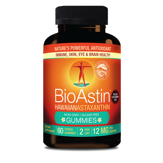 BioAstin Hawaiian Astaxanthin Gummies 12mg - 30 Day Supply