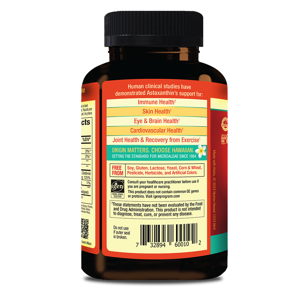 BioAstin Hawaiian Astaxanthin Gummies 12mg - 30 Day Supply