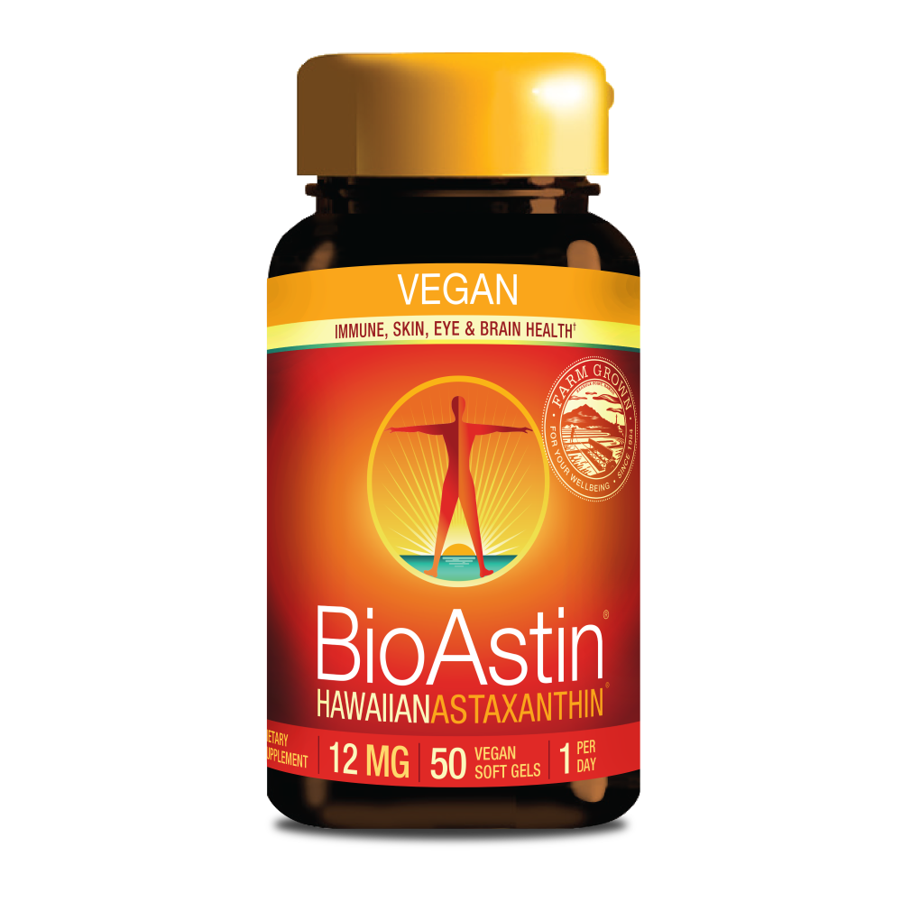 BioAstin Hawaiian Astaxanthin 12mg -  50ct. VEGAN