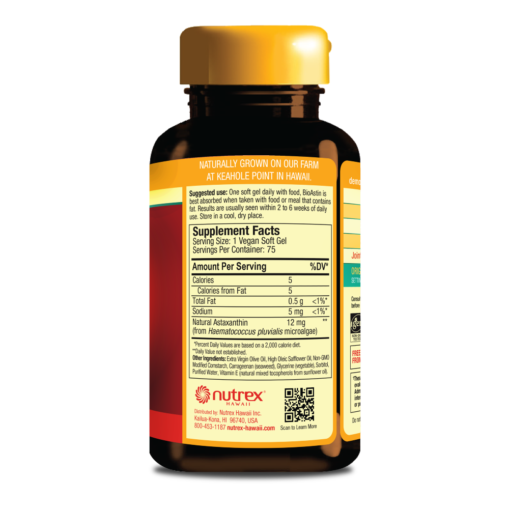 BioAstin Hawaiian Astaxanthin VEGAN - 12mg 75ct
