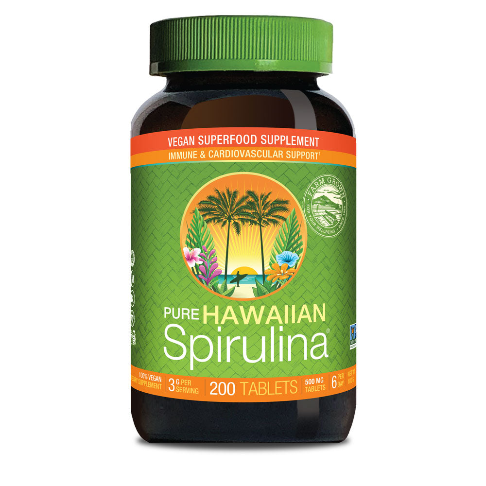 Hawaiian Spirulina 500mg Tablets 200ct
