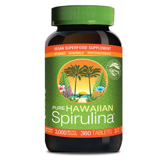 Hawaiian Spirulina 1000mg Tablets 360ct