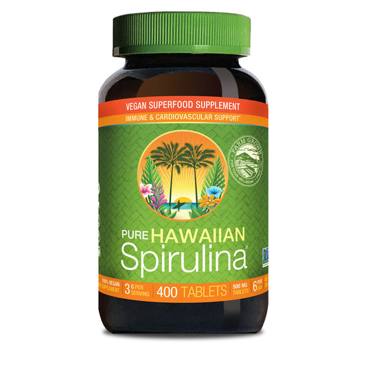 Hawaiian Spirulina 500mg Tablets - 400ct