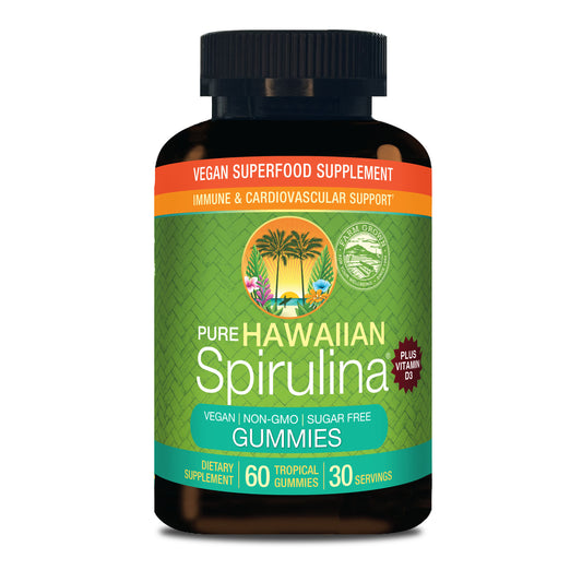 Hawaiian Spirulina Superfood Gummies + Vitamin D3