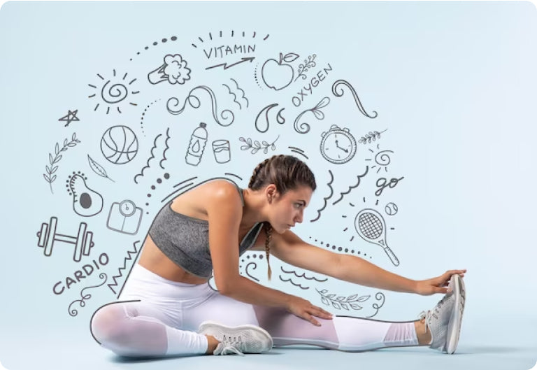 woman stretching